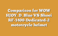 Comparison for WOW HJOY_D_Blue VS Shoei RF-1400-Dedicated-2 motorcycle helmet