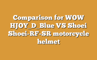 Comparison for WOW HJOY_D_Blue VS Shoei Shoei-RF-SR motorcycle helmet