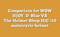 Comparison for WOW HJOY_D_Blue VS The-Helmet-Shop HJC-i10 motorcycle helmet