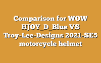 Comparison for WOW HJOY_D_Blue VS Troy-Lee-Designs 2021-SE5 motorcycle helmet