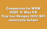 Comparison for WOW HJOY_D_Blue VS Troy-Lee-Designs 2022-SE5 motorcycle helmet
