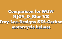 Comparison for WOW HJOY_D_Blue VS Troy-Lee-Designs SE5-Carbon motorcycle helmet