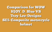 Comparison for WOW HJOY_D_Blue VS Troy-Lee-Designs SE5-Composite motorcycle helmet