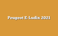 Peugeot E-Ludix 2021