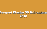 Peugeot Elystar 50 Advantage 2010