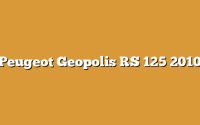 Peugeot Geopolis RS 125 2010