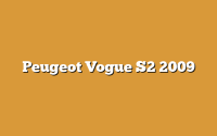 Peugeot Vogue S2 2009