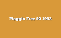 Piaggio Free 50 1992