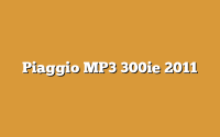 Piaggio MP3 300ie 2011