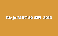 Rieju MRT 50 SM   2013