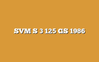 SVM S 3 125 GS 1986