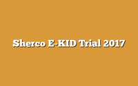 Sherco E-KID Trial 2017