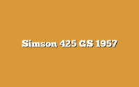Simson 425 GS 1957