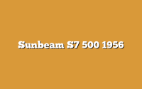 Sunbeam S7 500 1956