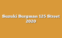 Suzuki Burgman 125 Street 2020