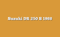 Suzuki DR 250 S 1988