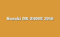 Suzuki DR-Z400E 2016