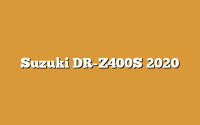 Suzuki DR-Z400S 2020