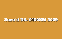 Suzuki DR-Z400SM 2009