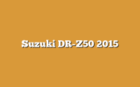 Suzuki DR-Z50 2015