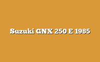 Suzuki GNX 250 E 1985