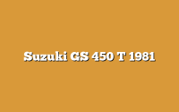 Suzuki GS 450 T 1981
