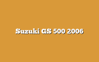 Suzuki GS 500 2006