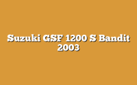Suzuki GSF 1200 S Bandit 2003
