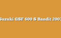 Suzuki GSF 600 S Bandit 2003