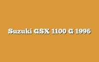 Suzuki GSX 1100 G 1996