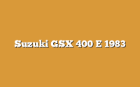 Suzuki GSX 400 E 1983