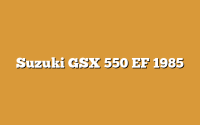 Suzuki GSX 550 EF 1985