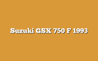 Suzuki GSX 750 F 1993