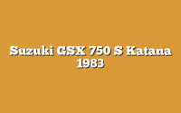 Suzuki GSX 750 S Katana 1983