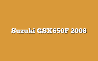 Suzuki GSX650F 2008
