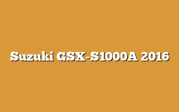 Suzuki GSX-S1000A 2016