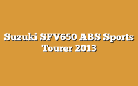 Suzuki SFV650 ABS Sports Tourer 2013