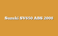 Suzuki SV650 ABS 2008