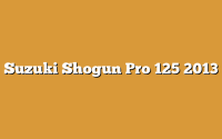 Suzuki Shogun Pro 125 2013