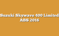 Suzuki Skywave 400 Limited ABS 2016