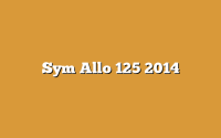 Sym Allo 125 2014