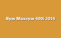 Sym Maxsym 400i 2014